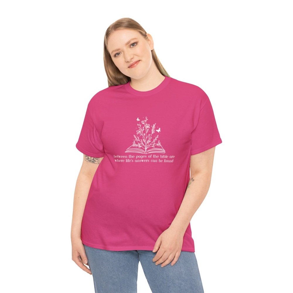 Floral Bible graphic Christian tee shirt
